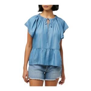 Joe's Jeans Flutter sleeve top light blue size X-Small XS
